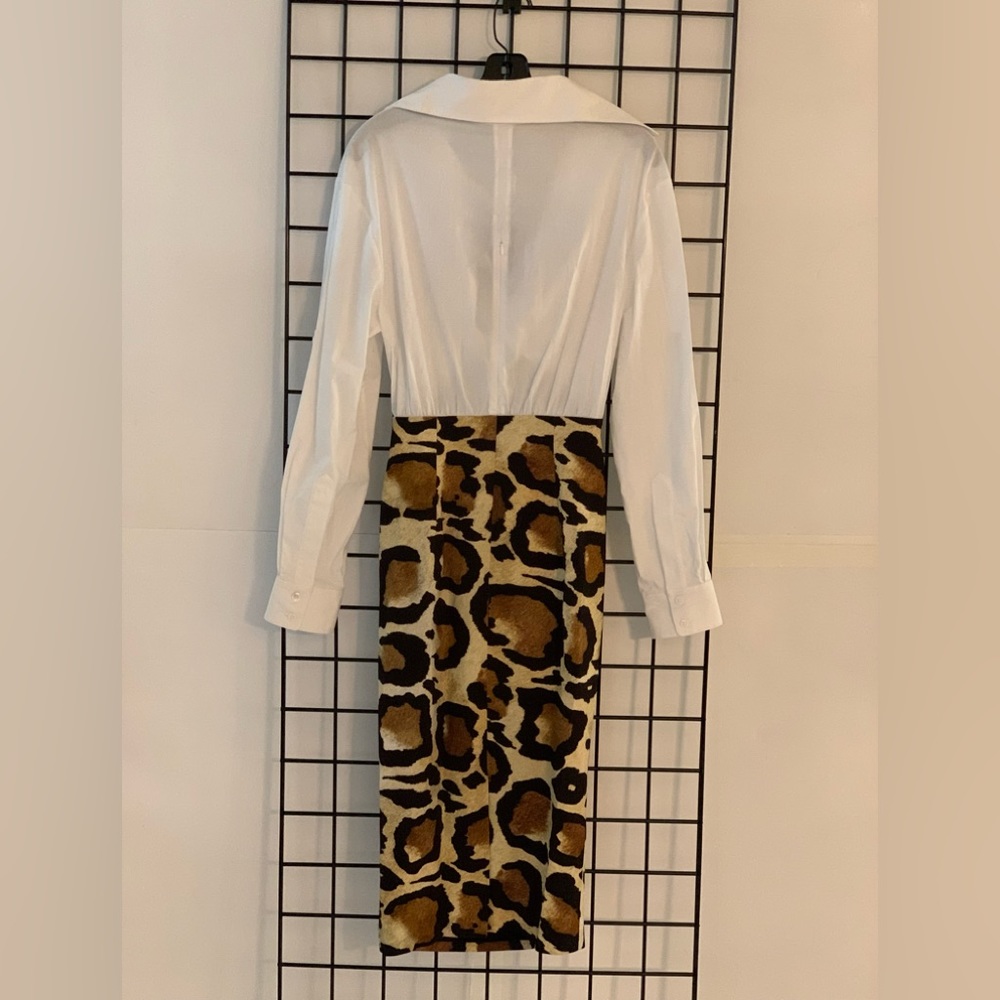 Sergio Hudson Mix Media Tie Top Dress. - Picture 11 of 12